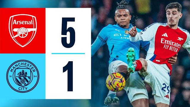HIGHLIGHTS | Arsenal 5-1 Man City | Odegaard, Haaland, Partey, Lewis-Skelly, Havertz, Nwaneri Goals HIGHLIGHTS | Arsenal 5-1 Man City | Odegaard, Haaland, Partey, Lewis-Skelly, Havertz, Nwaneri Goals