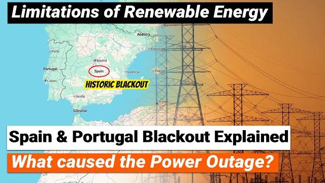 Spain Portugal Blackout Explained | what caused power outage | Limitations of Renewable energy Spain Portugal Blackout Explained | what caused power outage | Limitations of Renewable energy