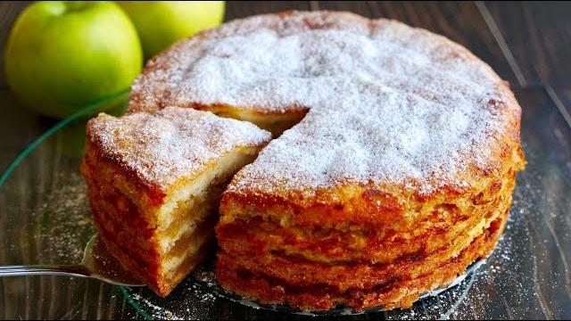 Простейший Яблочный Пирог "ТРИ СТАКАНА" Изумительно Вкусный Простейший Яблочный Пирог "ТРИ СТАКАНА" Изумительно Вкусный