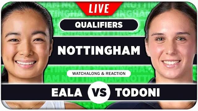 EALA vs TODONI • WTA Nottingham 2025 • LIVE Tennis Watchalong EALA vs TODONI • WTA Nottingham 2025 • LIVE Tennis Watchalong