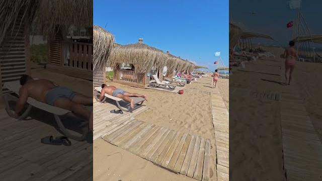 SIDE BEACH WALKING 4k ️ Antalya Turkey | nice view & sound of the waves with Insta 360【4K】 SIDE BEACH WALKING 4k ️ Antalya Turkey | nice view & sound of the waves with Insta 360【4K】