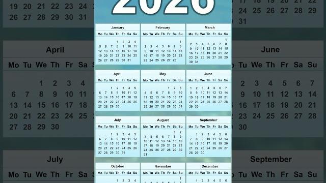 Calendar 2026 Calendar 2026