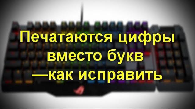Что делать, если ноутбук печатает цифры, а не буквы Что делать, если ноутбук печатает цифры, а не буквы