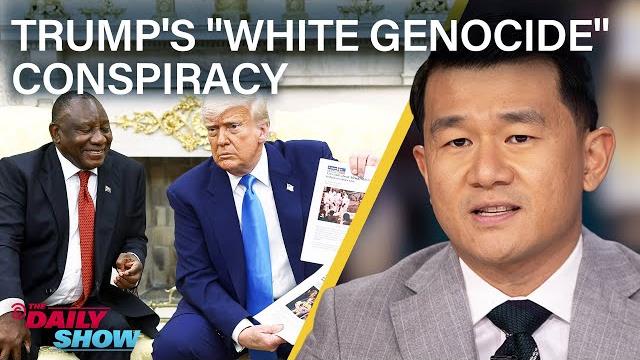 Trump Blasts South Africa for “White Genocide” & Trump Merch Needs a Spell Check | The Daily Show Trump Blasts South Africa for “White Genocide” & Trump Merch Needs a Spell Check | The Daily Show