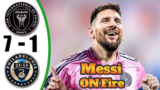 Messi Back Crazy Hat-Trick Inter Miami vs Philadelphia Union 7-1 - All Goals & Highlights - 2025 Messi Back Crazy Hat-Trick Inter Miami vs Philadelphia Union 7-1 - All Goals & Highlights - 2025