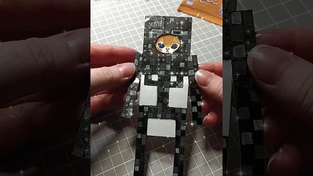 Как сделать костюм скелета для бумажного котика#papercraft #art #бумага #diy #minecraft #cat #draw Как сделать костюм скелета для бумажного котика#papercraft #art #бумага #diy #minecraft #cat #draw