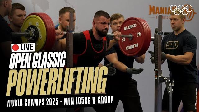 LIVE Powerlifting | Men's 105kg B-Group | World Classic Open Championships | Chemnitz LIVE Powerlifting | Men's 105kg B-Group | World Classic Open Championships | Chemnitz