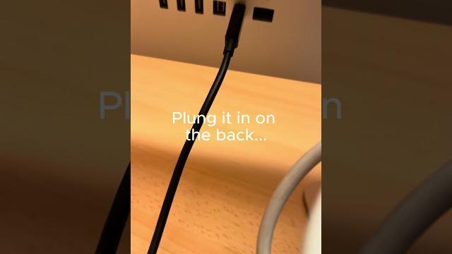 #apple #thunderbolt #display 27 - #broken Cable Repair (30 seconds repair, way too easy..) #apple #thunderbolt #display 27 - #broken Cable Repair (30 seconds repair, way too easy..)