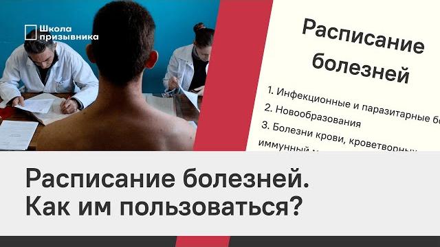 Расписание болезней. Как им пользоваться? Расписание болезней. Как им пользоваться?