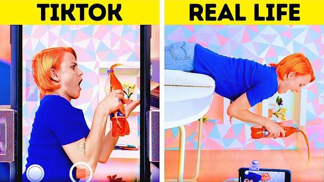 BEHIND THE SCENES OF TIKTOK TRENDS || TIKTOK vs REAL LIFE BEHIND THE SCENES OF TIKTOK TRENDS || TIKTOK vs REAL LIFE