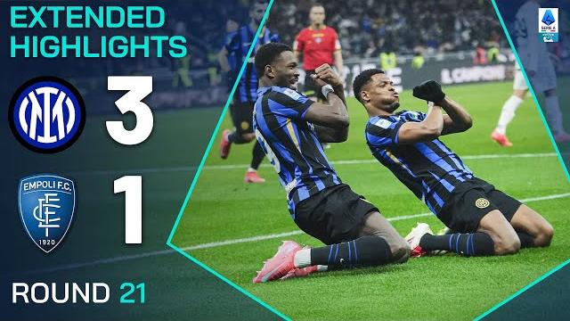 INTER-EMPOLI 3-1 | EXTENDED HIGHLIGHTS | SERIE A 2024/25 INTER-EMPOLI 3-1 | EXTENDED HIGHLIGHTS | SERIE A 2024/25