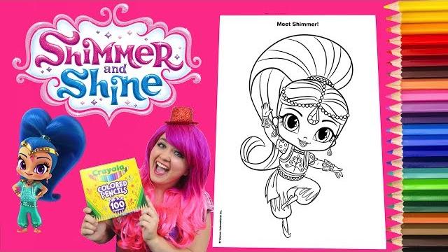 Coloring Shimmer and Shine Coloring Book Page Crayola Colored Pencils | KiMMi THE CLOWN Coloring Shimmer and Shine Coloring Book Page Crayola Colored Pencils | KiMMi THE CLOWN