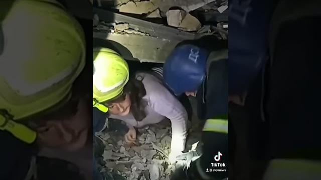 Family rescued from rubble in Ukraine Family rescued from rubble in Ukraine