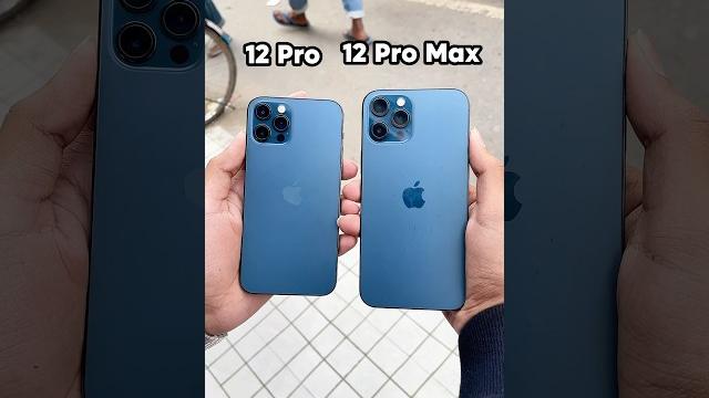 iPhone 12 Pro Vs iPhone 12 Pro Max || Camera Zoom Test! #shorts iPhone 12 Pro Vs iPhone 12 Pro Max || Camera Zoom Test! #shorts