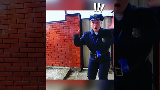 Мама полицейский ловит воришку Мама полицейский ловит воришку