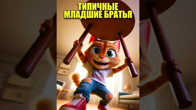 ТИПИЧНЫЕ МЛАДШИЕ БРАТЬЯ в нейросети #кот #юмор #dalle3 #мультик #нейросеть #жиза #chatgpt #cartoon ТИПИЧНЫЕ МЛАДШИЕ БРАТЬЯ в нейросети #кот #юмор #dalle3 #мультик #нейросеть #жиза #chatgpt #cartoon