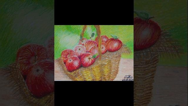 Дождемся ли? Полное видео на канале. #art #яблоки #рисунок #корзина #графика #творчество #лето2025 Дождемся ли? Полное видео на канале. #art #яблоки #рисунок #корзина #графика #творчество #лето2025