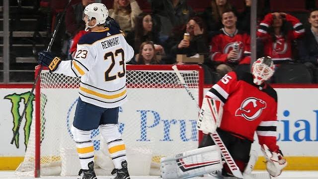 Sam Reinhart scores from center ice on Schneider Sam Reinhart scores from center ice on Schneider