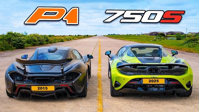 McLaren P1 v McLaren 750S: DRAG RACE McLaren P1 v McLaren 750S: DRAG RACE