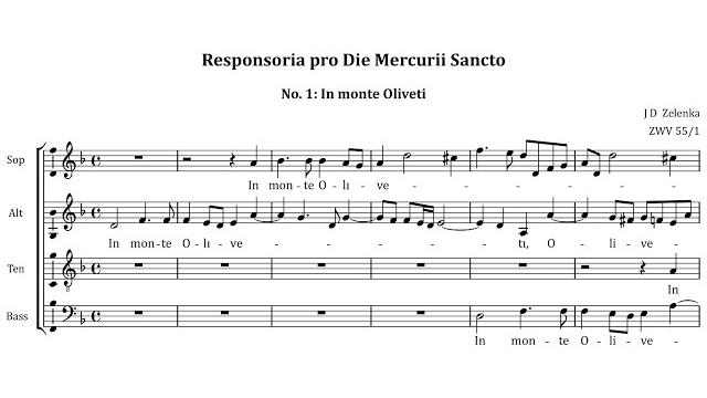Zelenka - Responsoria pro Hebdomada Sancta, ZWV 55 Zelenka - Responsoria pro Hebdomada Sancta, ZWV 55
