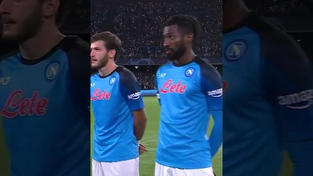 #UCL ANTHEM AT NAPOLI #UCL ANTHEM AT NAPOLI