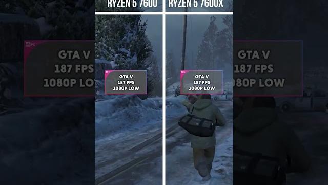 AMD Ryzen 5 7600 non X VS Ryzen 5 7600X AMD Ryzen 5 7600 non X VS Ryzen 5 7600X