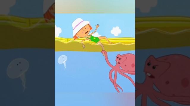 Страх Царевны: осьминог утащит под воду #царевна #море #лето Страх Царевны: осьминог утащит под воду #царевна #море #лето