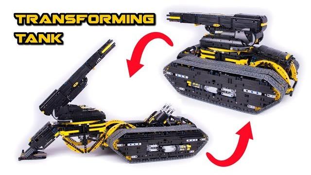 Transforming Lego Technic Tank - Howitzer - Full RC Transforming Lego Technic Tank - Howitzer - Full RC