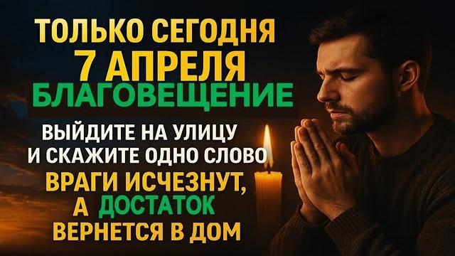 Сегодня 7 апреля Благовещение выйдите на улицу и скажите слово, враги исчезнут, а достаток вернется Сегодня 7 апреля Благовещение выйдите на улицу и скажите слово, враги исчезнут, а достаток вернется