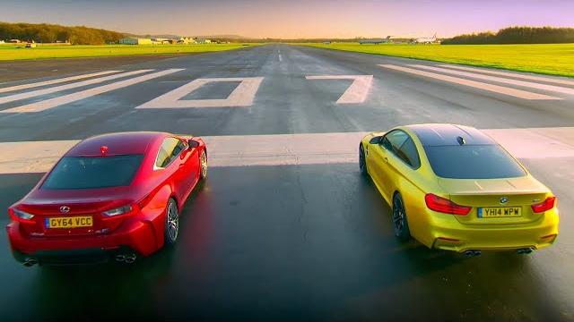BMW M4 Coupé vs Lexus RC F | Top Gear BMW M4 Coupé vs Lexus RC F | Top Gear