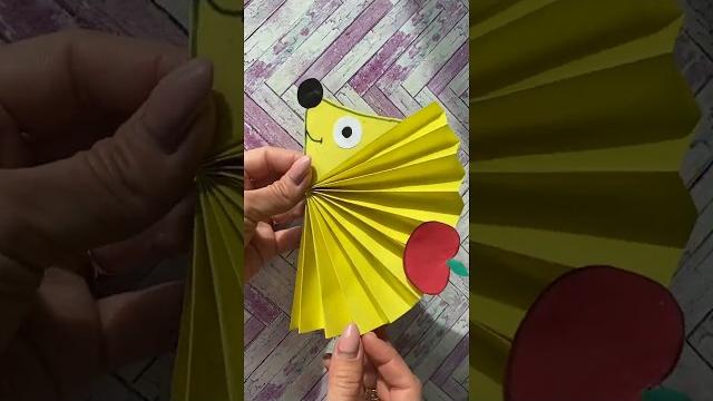 Ёжик из бумаги. Простые поделки с детьми. Ёжик из бумаги. Простые поделки с детьми.