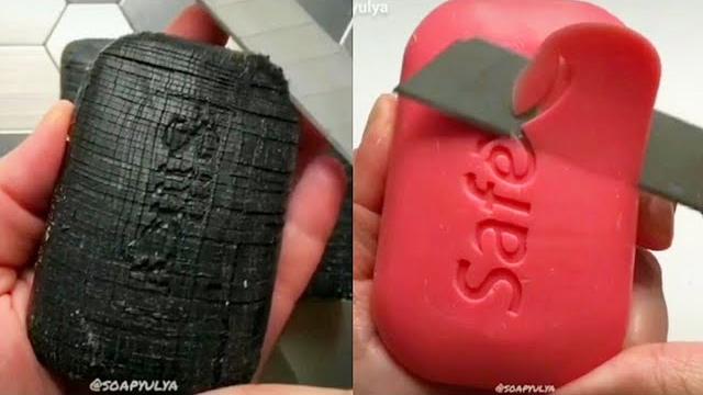 Режут мыло приятное видео с мылом Режут мыло приятное видео с мылом