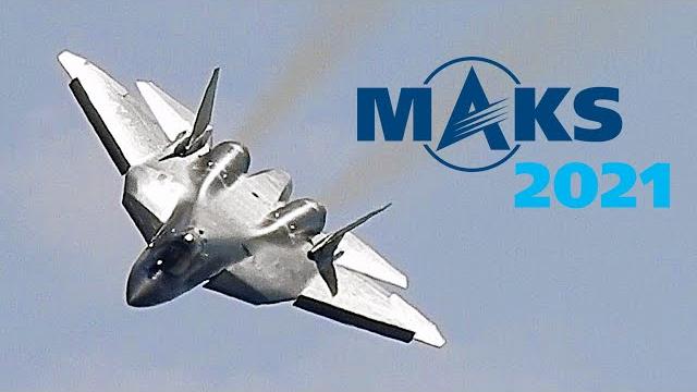 Пилотаж Су-57 с оглушительный рёвом на авиасалоне "МАКС-2021" Пилотаж Су-57 с оглушительный рёвом на авиасалоне "МАКС-2021"