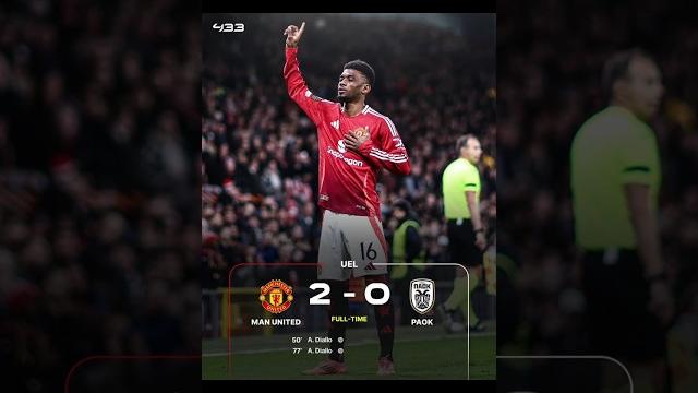 Manchester United vs PAOK Highlights Manchester United vs PAOK Highlights