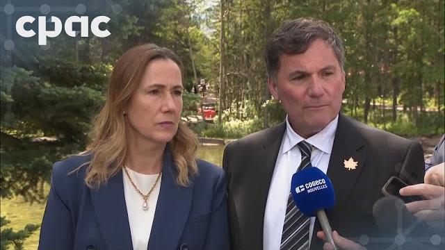 Minister LeBlanc and Ambassador Hillman speak with reporters at G7 summit – June 16, 2025 Minister LeBlanc and Ambassador Hillman speak with reporters at G7 summit – June 16, 2025