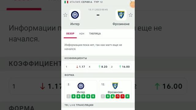 Интер Фрозиноне прогноз на матч Интер Фрозиноне прогноз на матч