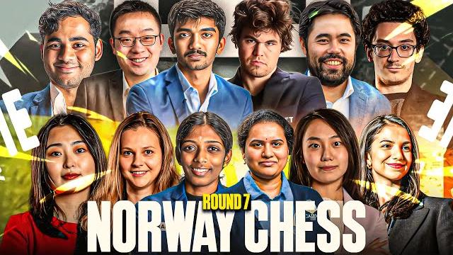 Norway Chess 2025 | Round 7 | Gukesh vs Arjun | Magnus vs Hikaru Norway Chess 2025 | Round 7 | Gukesh vs Arjun | Magnus vs Hikaru