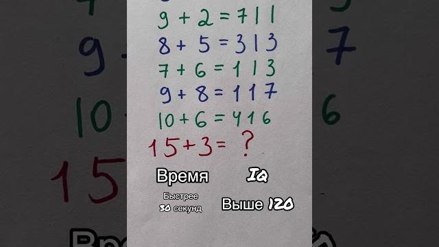 Экспресс-тест на IQ Экспресс-тест на IQ
