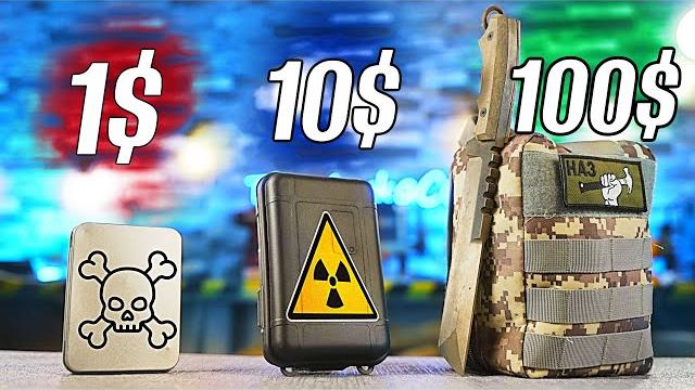 НАБОР ДЛЯ ВЫЖИВАНИЯ за 1$ vs 10$ vs 100$ НАБОР ДЛЯ ВЫЖИВАНИЯ за 1$ vs 10$ vs 100$