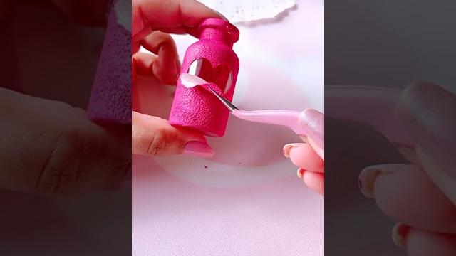 Mini bottle painting || Valentine's Day Painting Ideas #creativeart #satisfying #shorts Mini bottle painting || Valentine's Day Painting Ideas #creativeart #satisfying #shorts