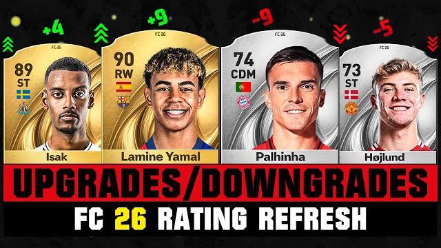 FIFA 26 | BIGGEST RATING UPGRADES & DOWNGRADES IN FC 26! ft. Lamine Yamal, Isak, Hojlund... FIFA 26 | BIGGEST RATING UPGRADES & DOWNGRADES IN FC 26! ft. Lamine Yamal, Isak, Hojlund...