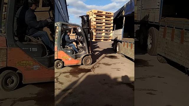 Загрузка поддонов Загрузка поддонов