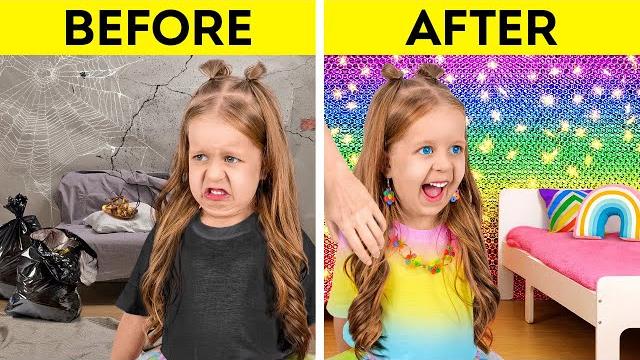 INCREDIBLE RAINBOW CRAFTS || Fantastic Room Makeover Ideas INCREDIBLE RAINBOW CRAFTS || Fantastic Room Makeover Ideas