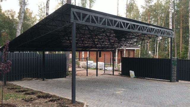 Навес для автомобиля 10x6, Уткино Навес для автомобиля 10x6, Уткино