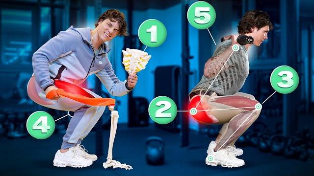 Почему от ПРИСЕДАНИЙ РАСТУТ НОГИ, А НЕ ЯГОДИЦЫ? 5 СЕКРЕТОВ БИОМЕХАНИКИ и ключ к правильной технике. Почему от ПРИСЕДАНИЙ РАСТУТ НОГИ, А НЕ ЯГОДИЦЫ? 5 СЕКРЕТОВ БИОМЕХАНИКИ и ключ к правильной технике.