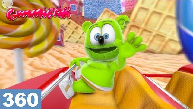 360 Video Roller Coaster VR HD Gummy Bear Candy Coaster Animated 360 Video Roller Coaster VR HD Gummy Bear Candy Coaster Animated