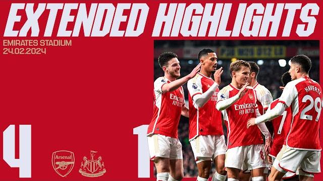 EXTENDED HIGHLIGHTS | Arsenal vs Newcastle United (4-1) | All goals, saves, skills & more! EXTENDED HIGHLIGHTS | Arsenal vs Newcastle United (4-1) | All goals, saves, skills & more!