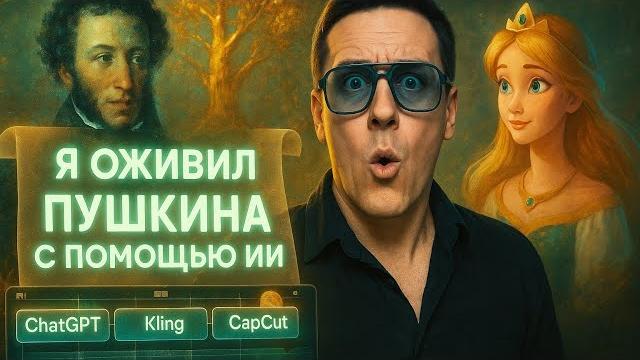Как я оживил сказки Пушкина с помощью нейросетей: смотри, что вышло! Как создать видео с помощью ИИ Как я оживил сказки Пушкина с помощью нейросетей: смотри, что вышло! Как создать видео с помощью ИИ