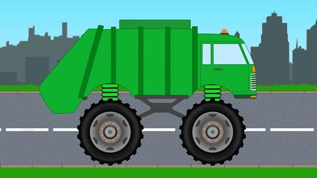 Машинки. Мусоровоз Монстр Трак. Развивающий мультфильм. Машинки. Мусоровоз Монстр Трак. Развивающий мультфильм.