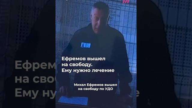 Ефремов вышел на свободу, но чувствует себя плохо Ефремов вышел на свободу, но чувствует себя плохо